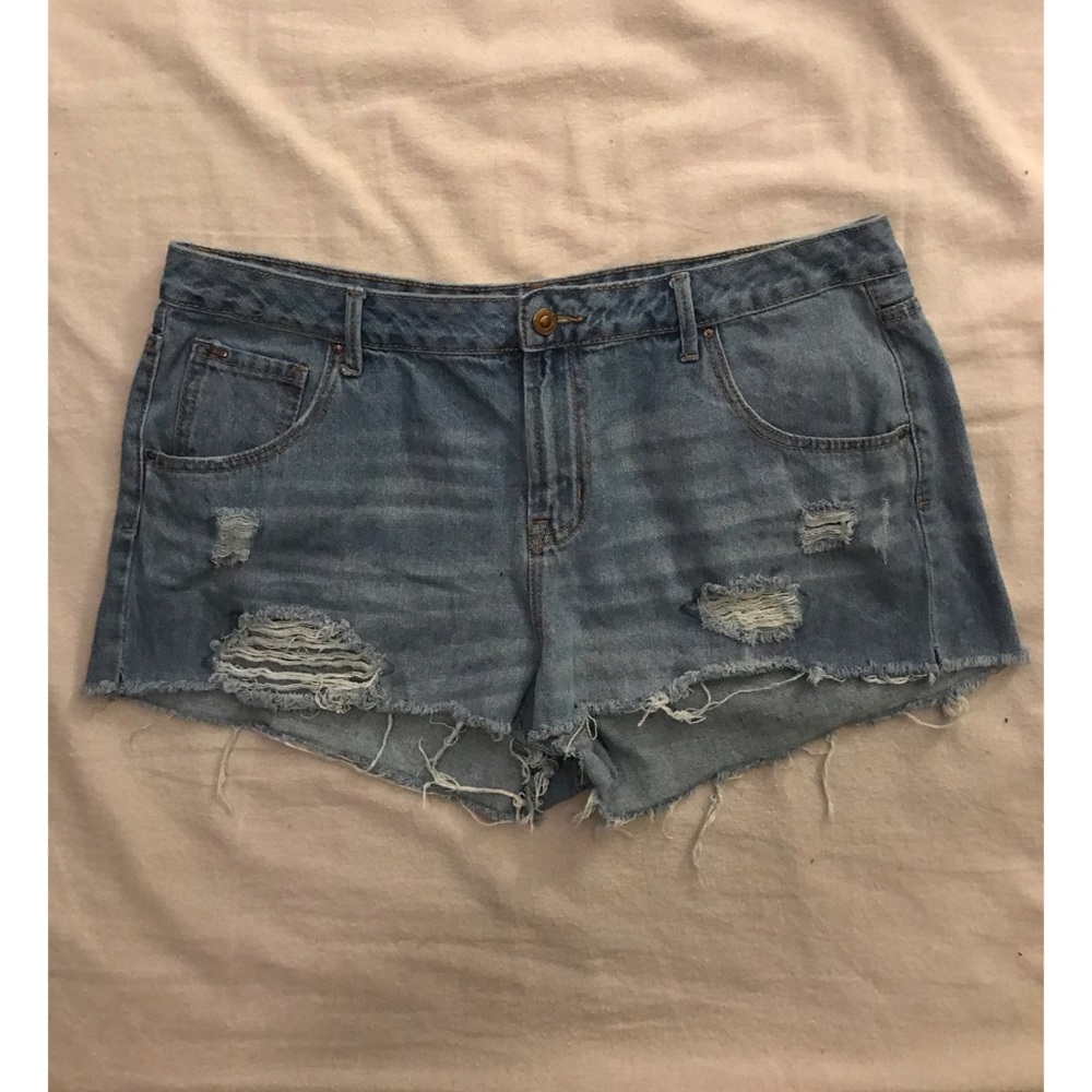 Distressed Jean Shorts